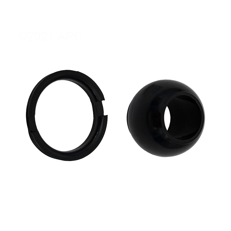 EYEBALL & RETAINING RING BLACK