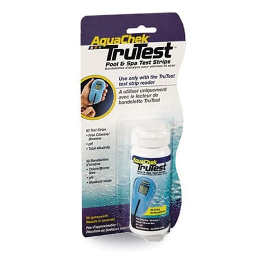 The AquaChek TruTest Digital Test Strip Refills, 50/Pack (512082) from AquaChek are ideal for accurately measuring free chlorine, pH, total alkalinity, and bromine levels in your pool or spa water.