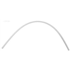 A Hayward C3000 Air Relief Tube (CX3000Z3), a thin and flexible white tube by HAYWARD, is bent into an arch shape against a plain white background.