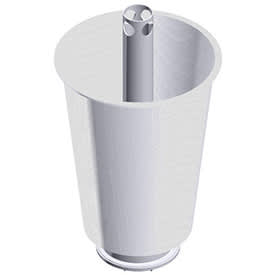 A 3D illustration of a metal dowel pin used in the HAYWARD Hayward DE Collector Bag Assembly (CX900DB), designed for secure installation in Hayward pool filters or cartridge filters.