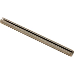 The Hayward Roll Pin | ECX100Z9 by HAYWARD is a cylindrical metal slotted spring pin featuring a lengthwise slot along its side.