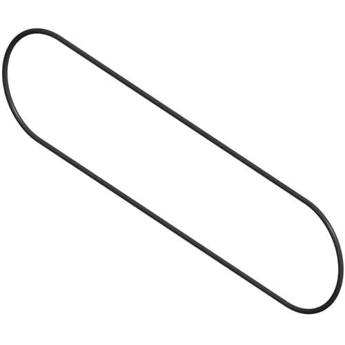 An isolated image of a Hayward H-Series Heater Header O-Ring (HAXHOR1930) in an elliptical shape on a white background.