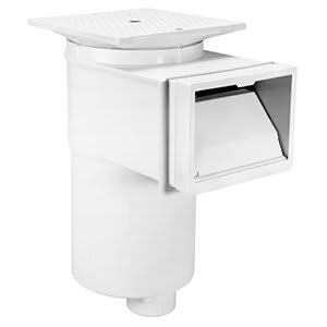 Hayward 2" Threaded Wall Skimmer with Round Lid, White | SP1082RC