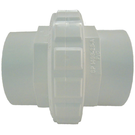 The Hayward Flush Union 2" Female Socket (SP14982S) by HAYWARD features a threaded center and smooth ends, ideal for connecting two pipe sections securely.