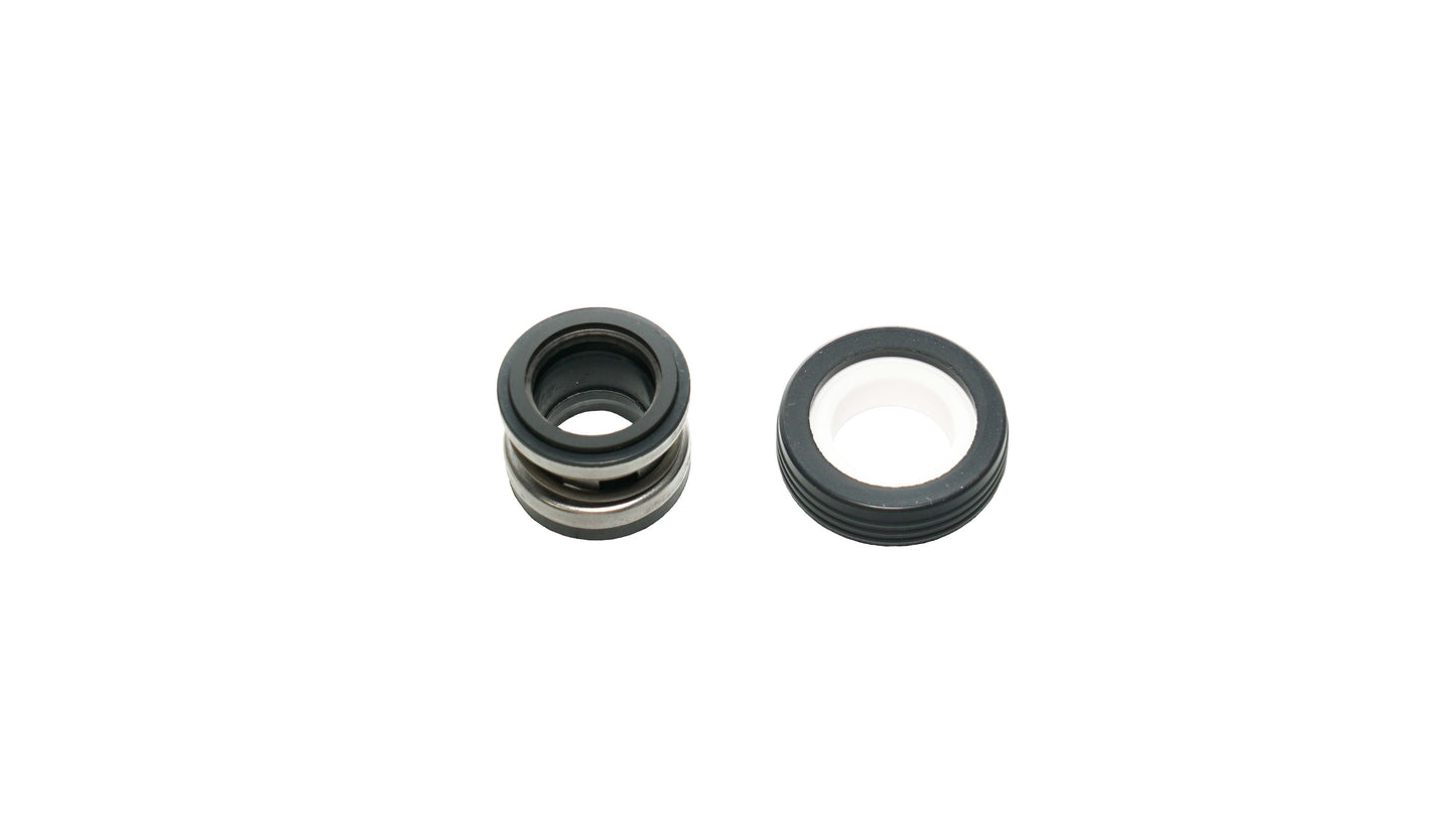 Two Hayward MaxFlo VS Viton Shaft Seal (SPX2700SAV) components are side by side on a white background; one features a spring, while the other is a simple ring.