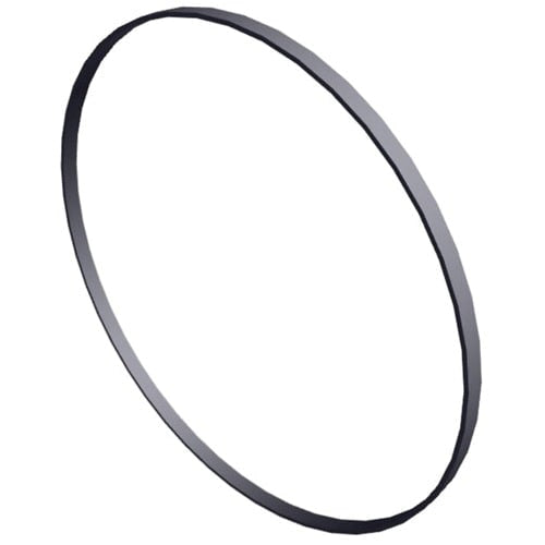 The Hayward Super II Pump Housing Gasket (SPX3000T) by HAYWARD is a thin, black, circular metal band shown against a white background.