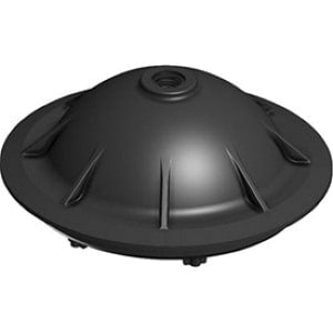 The HAYWARD Pro Series Sand Filter Top Closure Dome (SX244K) is a black, dome-shaped industrial part featuring a threaded top hole and multiple ridges extending from the center to the edge.