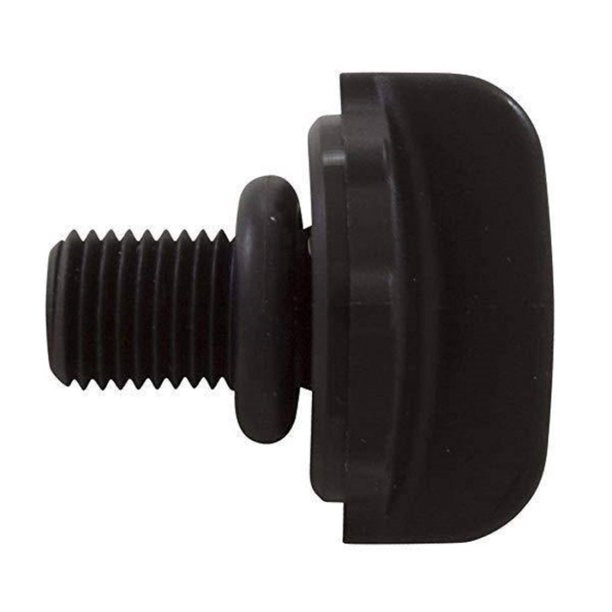 Side view of the Frog King Tech Frog XL Pro Knob w/ O-Ring (01-22-9945) with threaded screw and rounded handle—perfect replacement part for pool cyclers.