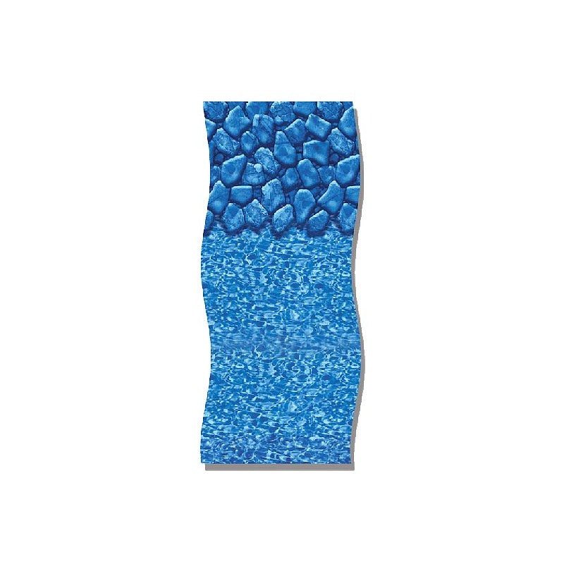 Swimline 12' x 18' Oval Boulder Tile Overlap Liner, 48-52" Wall | LI1218BSO25