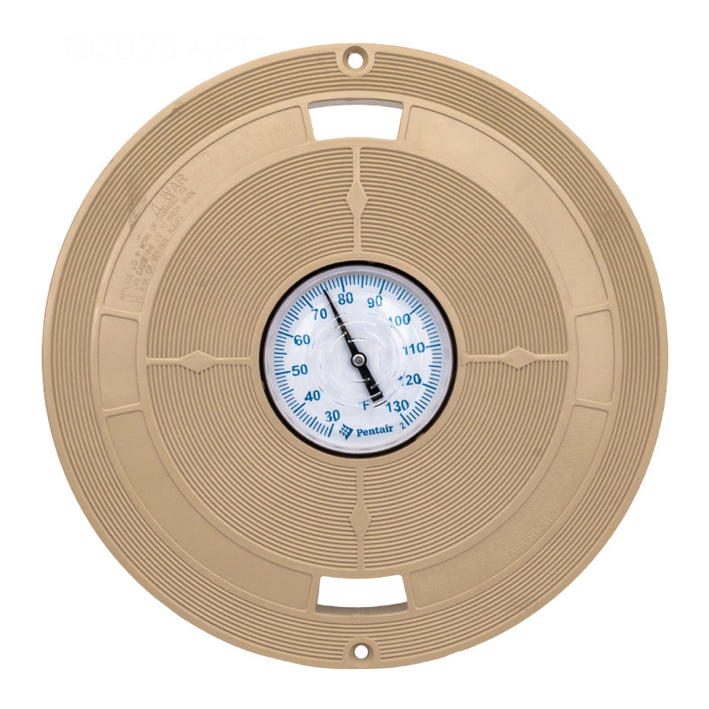 LETRO SKIM LID W/THERMOMETER, ALMOND