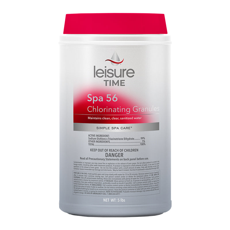 Leisure Time Spa 56 Chlorinating Granules, 5 lb Bottle | E5