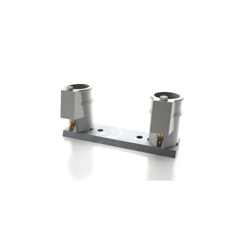 4" ANCHOR SOCKET CHANNEL SET 8" CENTER PERMACAST PLASTIC SOCKET