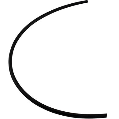 The Pentair TR140 Air Relief Tube (150042) by Pentair is a single black curved tube forming an incomplete arc, shown against a white background.