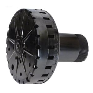 The Pentair TR140 Diffuser Assembly (154906) is a black plastic cylinder with a round, vented cap and threaded end, designed for water or air filtration systems.