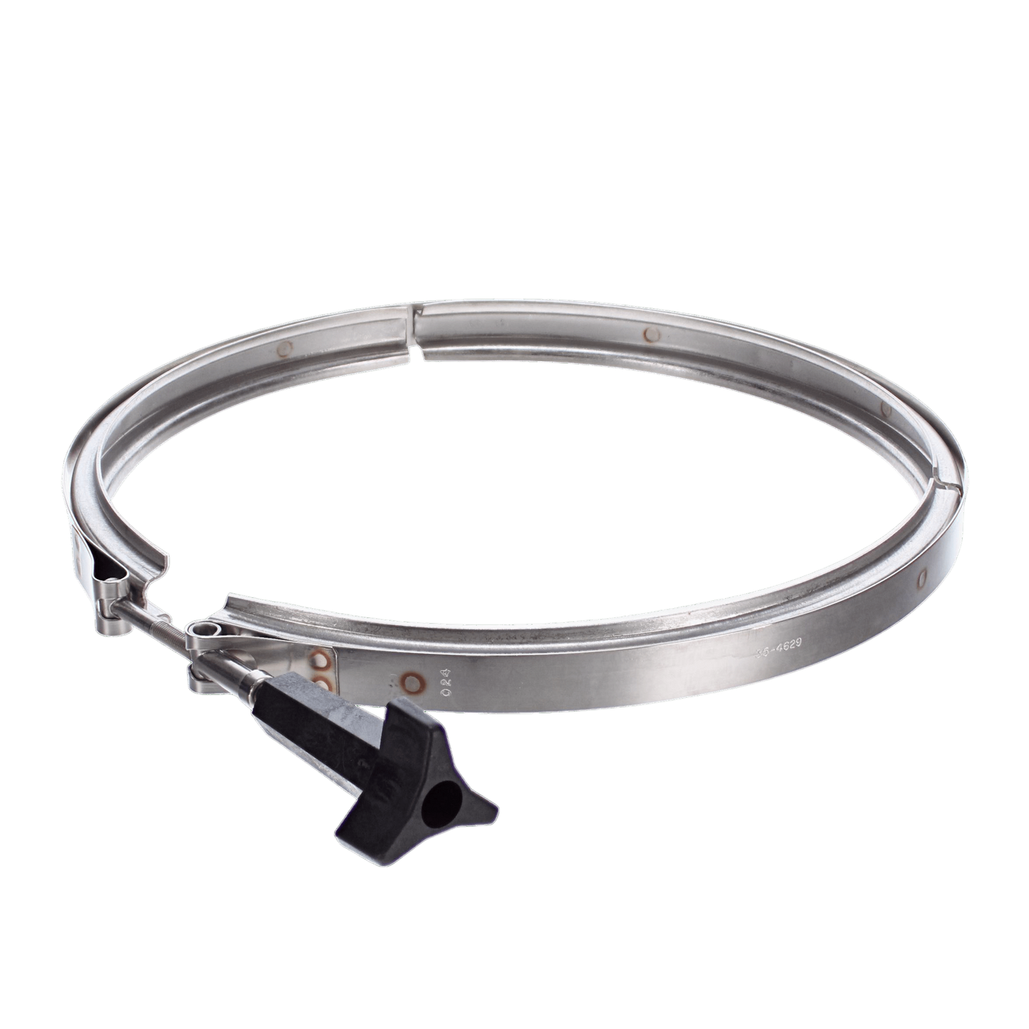 The product is a Pentair Challenger Clamp Band Assembly (355320), featuring a metal clamp with a black lever, displayed against a white background.