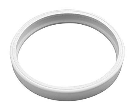 A white, circular rubber tire wheel with a smooth surface from Pentair—an essential part for Pentair Legend pressure side pool cleaners (model 360007).