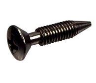 A close-up image of the Pentair Scr Retaining Lt Asm (37337-0079), a metal flat-head screw with a Phillips drive and pointed tip by Pentair.