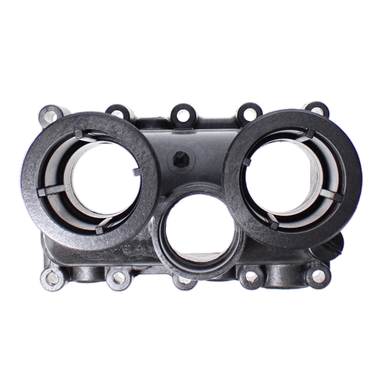 Top-view close-up of the Pentair MasterTemp Basic Manifold Kit | 474200, featuring multiple circular openings against a neutral background.