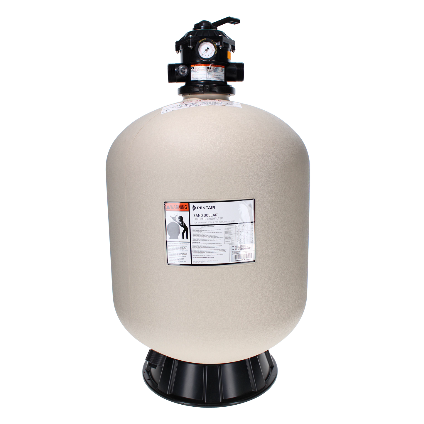 Pentair Sand Dollar Filter Top Mount, High Efficiency | EC-145333