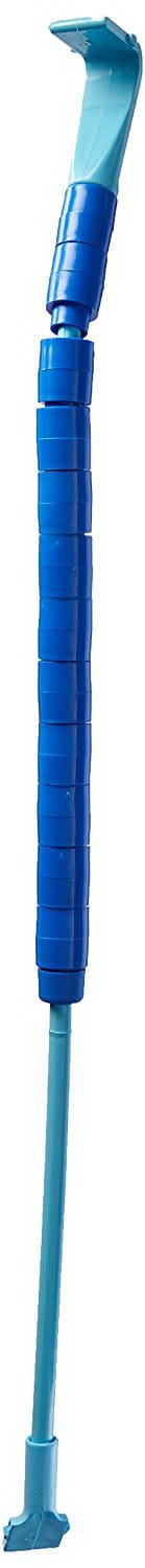 The Pentair Kreepy Krauly Roller Bumper Strap (K12161) by Pentair is a blue long-handled tool with a curved end and segmented grip, designed to help reach or grab objects.