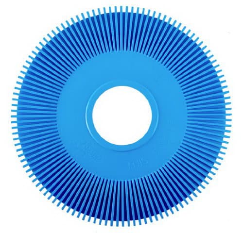 The Pentair Kreepy Krauly Pleated Seal, Blue (K12896) is a circular plastic replacement part with thin vertical projections for Kreepy Krauly automatic pool cleaners—ideal for maintaining cleaning performance.