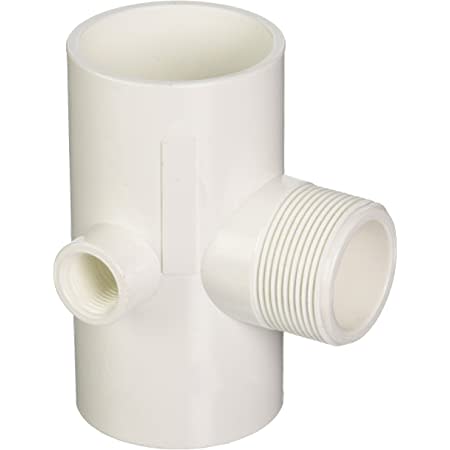 The Pentair Diverter Tee R172317 is a white PVC fitting with one 2" slip end and two 1-1/2" NPT threaded side openings.