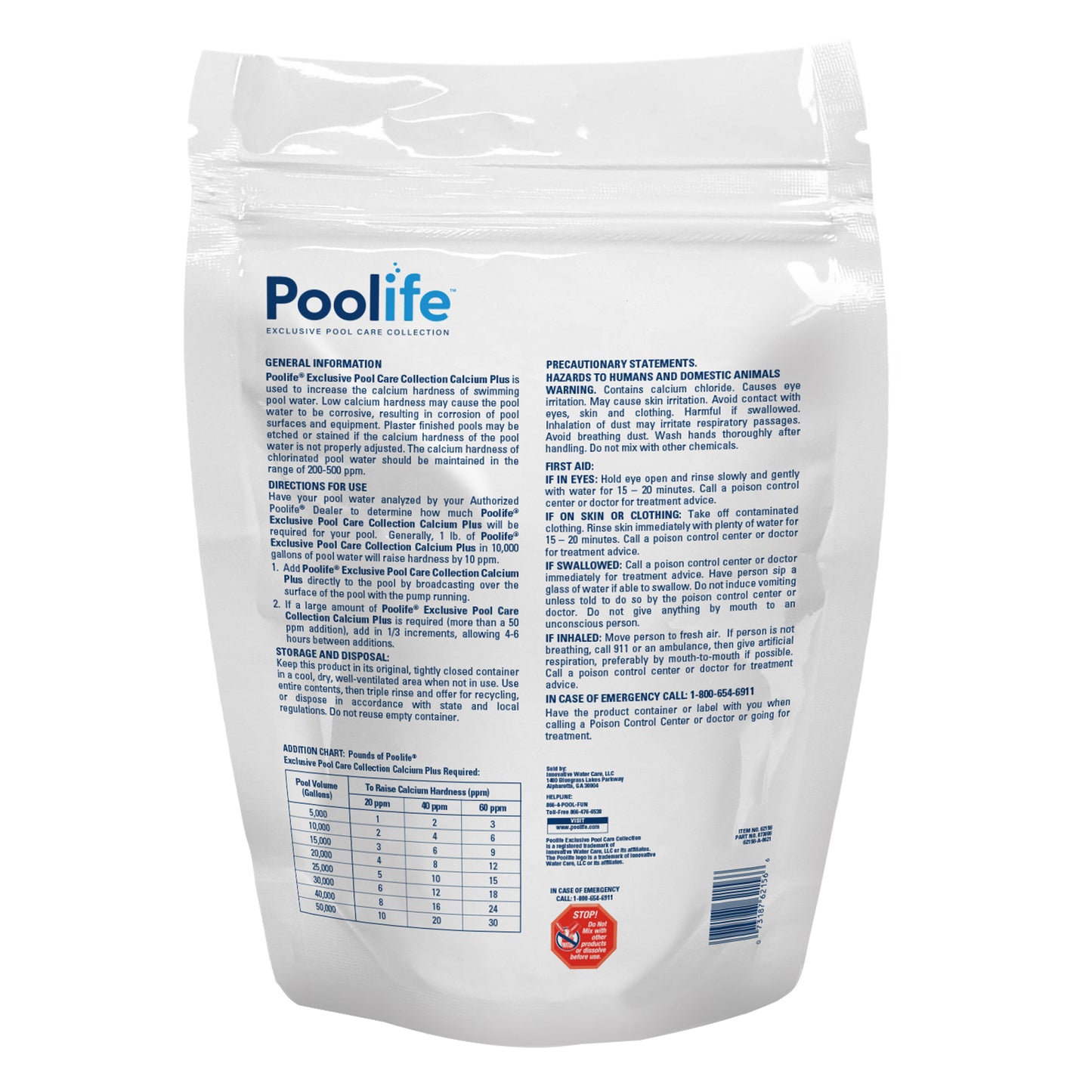 Poolife Calcium Plus, 25 lb