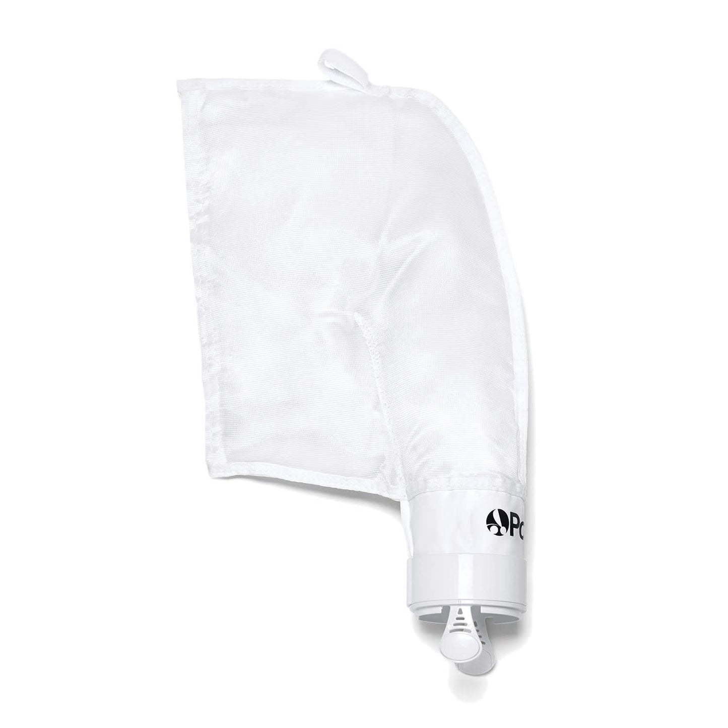 The Polaris 280 All-Purpose Bag, White | K16 by Polaris includes an attachment hose and clamp and is designed for efficiency, making it ideal as a replacement bag to collect excess water during your hair care routine.