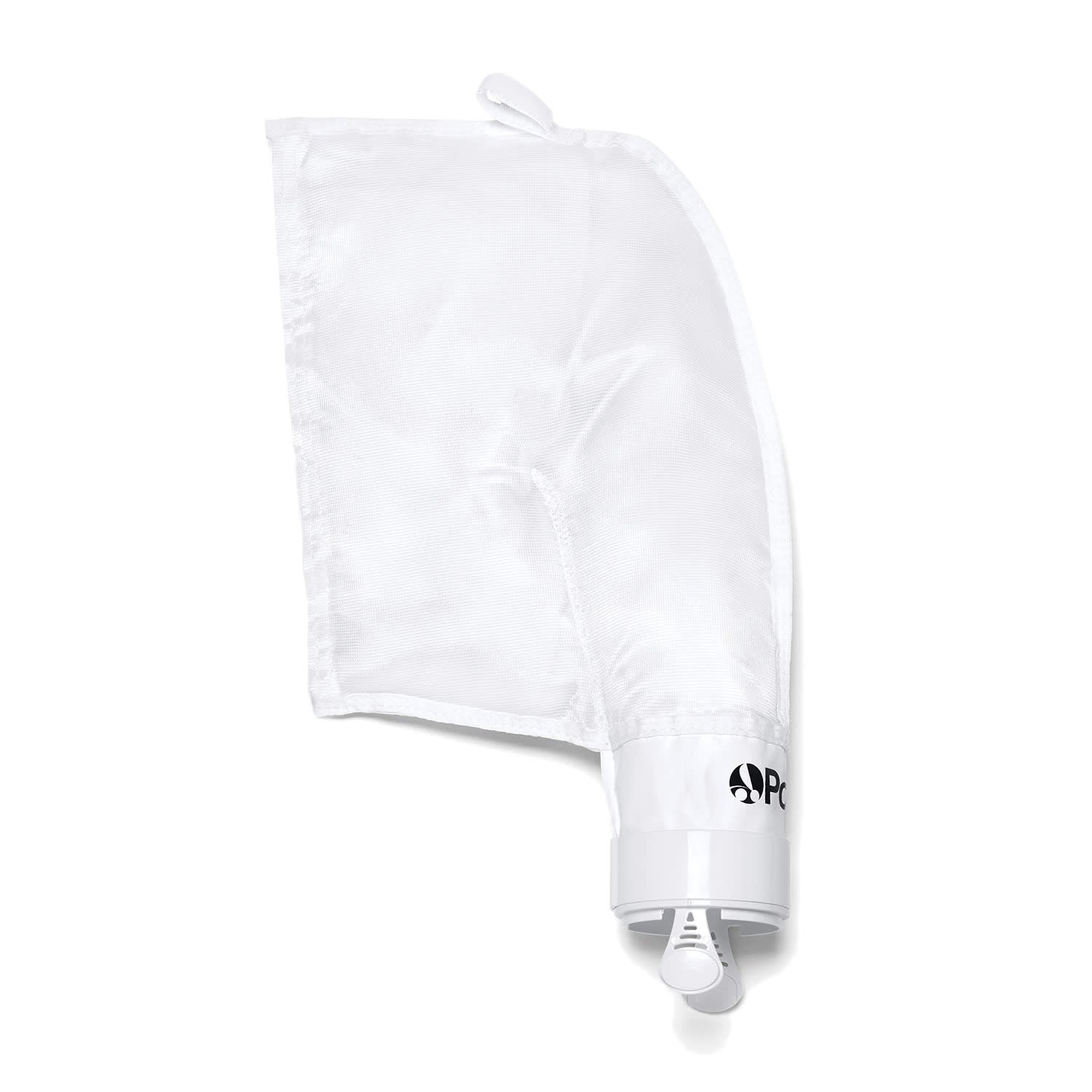 The Polaris 280 All-Purpose Bag, White | K16 by Polaris includes an attachment hose and clamp and is designed for efficiency, making it ideal as a replacement bag to collect excess water during your hair care routine.