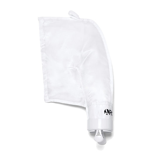 The Polaris 280 All-Purpose Bag, White | K16 by Polaris includes an attachment hose and clamp and is designed for efficiency, making it ideal as a replacement bag to collect excess water during your hair care routine.
