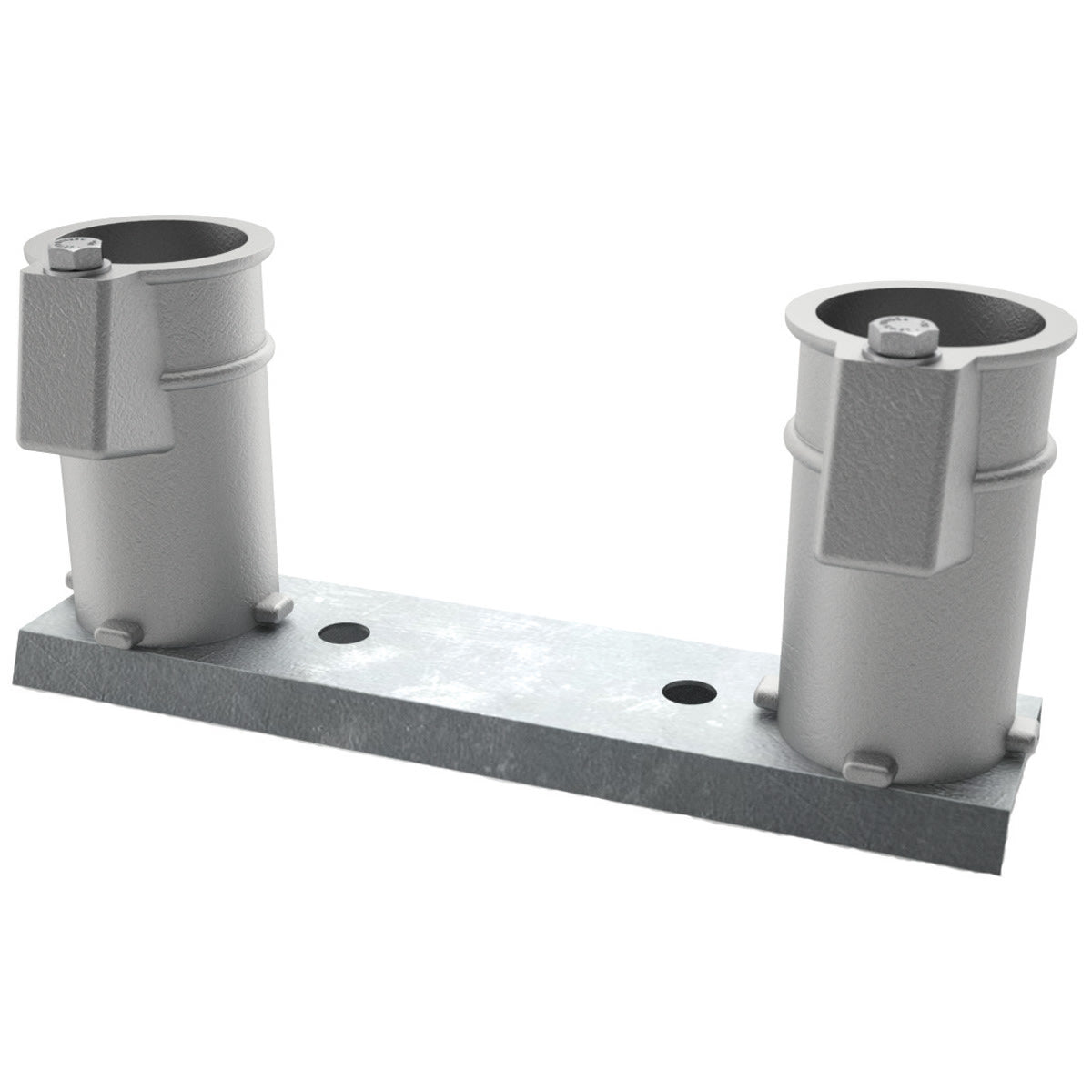 Perma-Cast 8" O.C. Handrail Anchor Set 4" Aluminum Anchors | PC-4008-AC