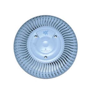 The Paramount In-Floor Misc. Sdx2 features a circular ceiling-mounted smoke detector with ventilation slits and a central sensor, designed for concrete settings.