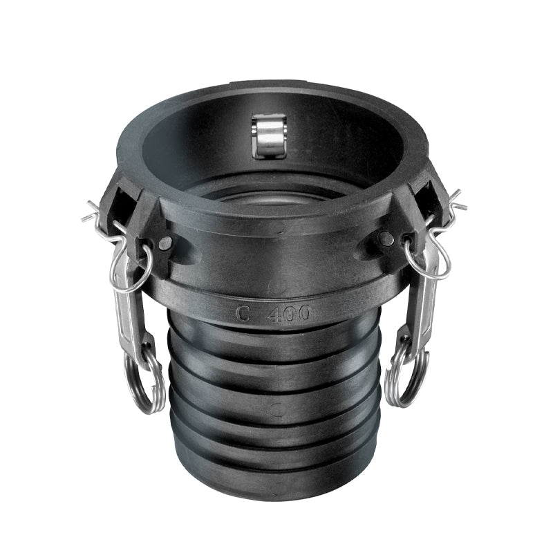 3" FEMALE COUPLER X HOSE SHANK POLY