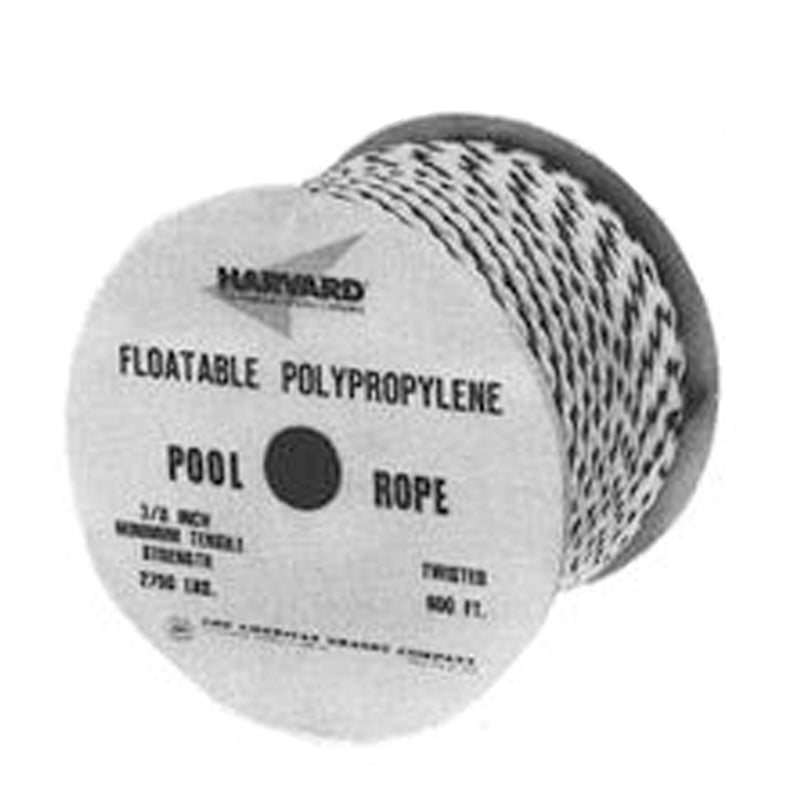 All Line 1/2" x 600' Spool Polypropylene Pool Rope, Blue/White | PTW160-06-XO-4242