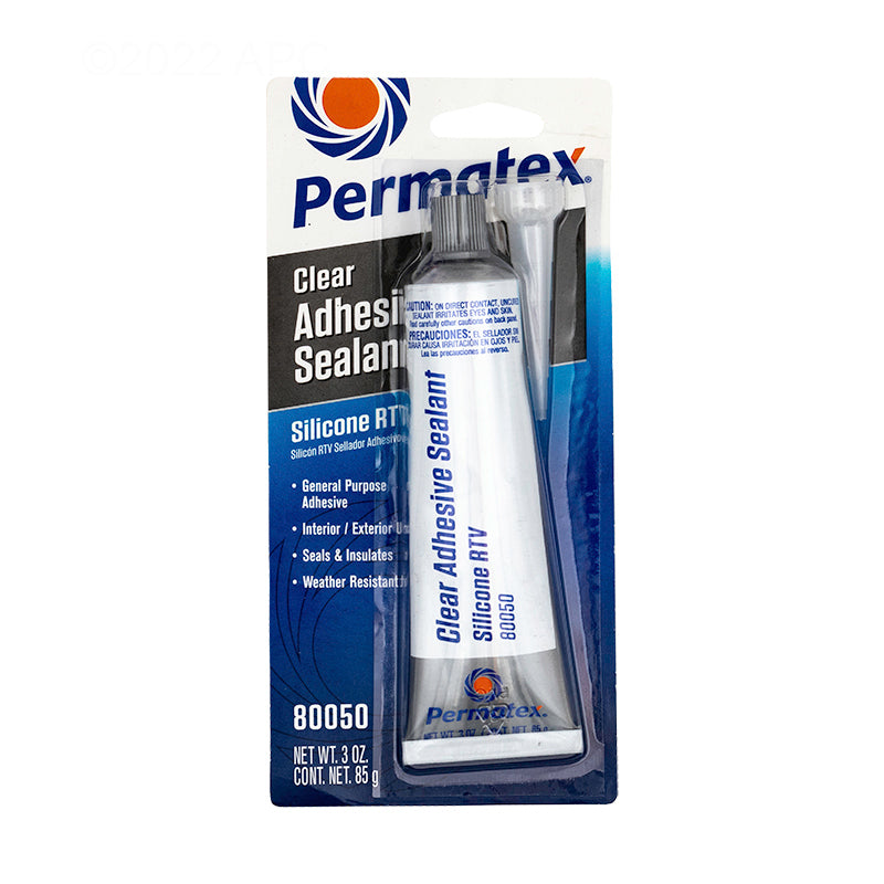 3 OZ PERMATEX CLEAR SILICONE