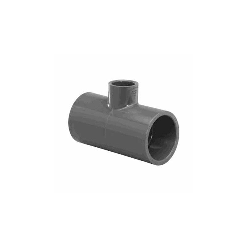 2" X 2" X 1" SKT REDUCING TEE SCHEDULE 80 GRAY