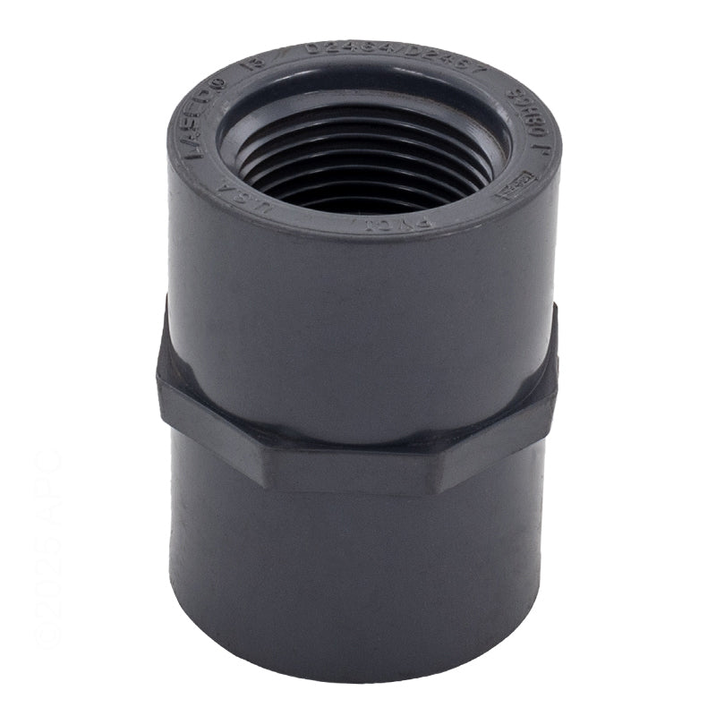 1" SKT X FPT FEMALE ADAPTER SCHEDULE 80 GRAY