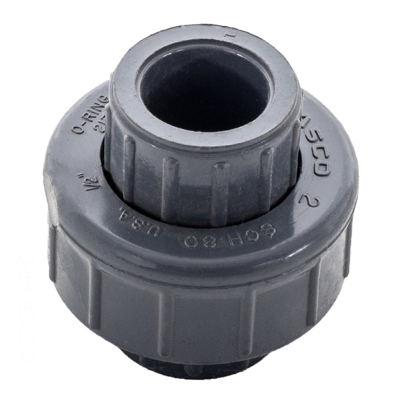 .5" SKT UNION O-RING TYPE SCHEDULE 80 GRAY