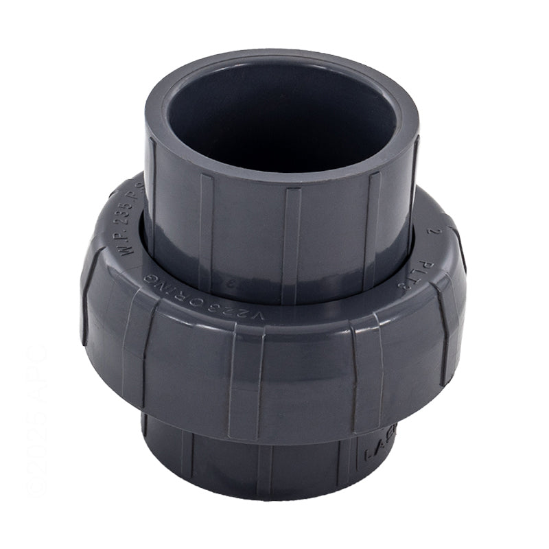 1.5" SKT UNION O-RING TYPE SCHEDULE 80 GRAY