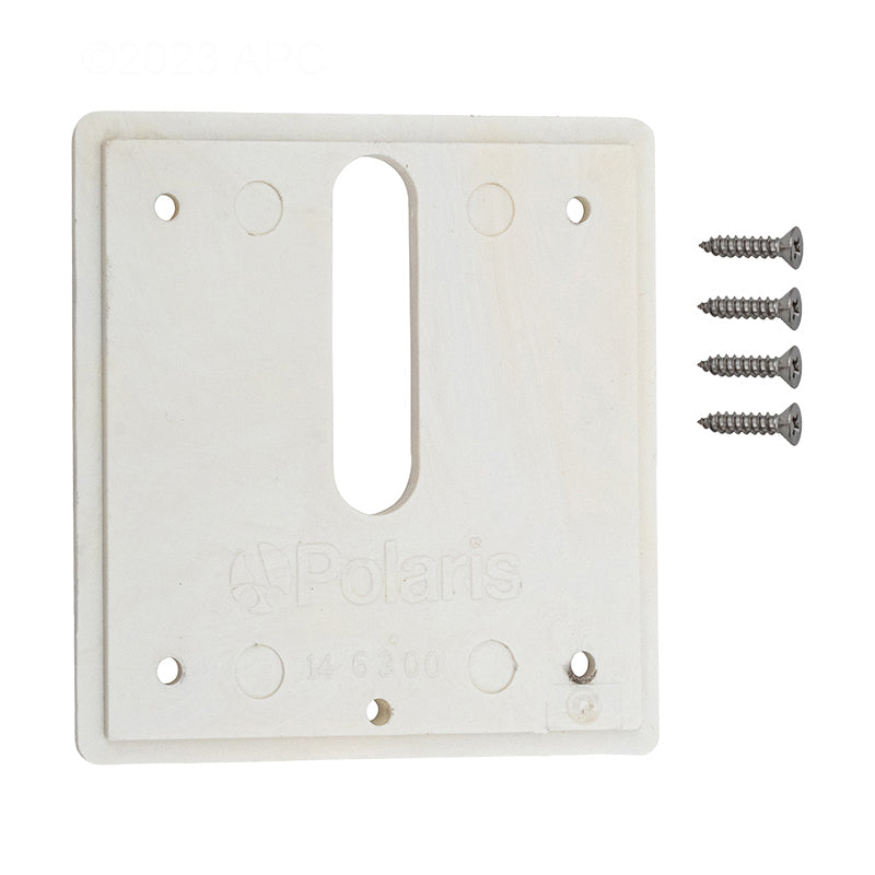 MiniJet cover plate, screws, white
