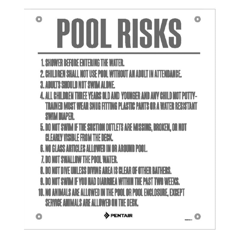 POOL RULES SIGN GEORGIA 2"