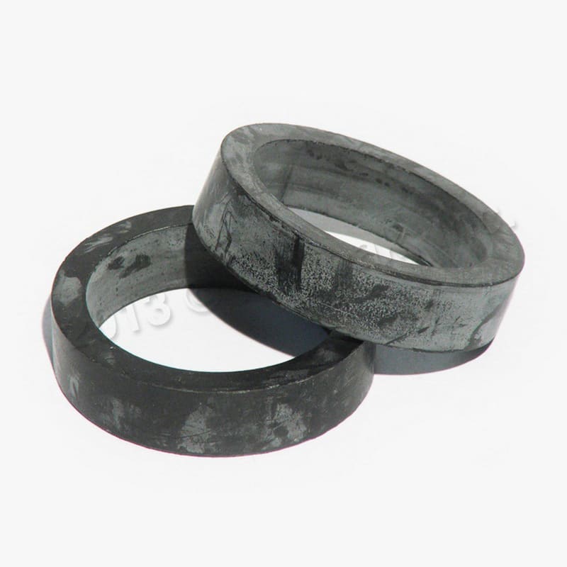 Two Raypak Flange Gaskets for 2" Connections (2/Pack, 800080B) are stacked on a white background.