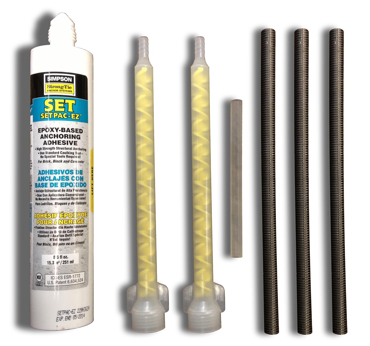 S.R. Smith Diving Board Epoxy Kit Includes Epoxy Resin, Hardener And Mounting Bolts | 75-209-5868-SS