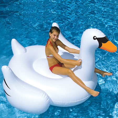 Swimline Original Giant Swan Ride-On Pool Float | 90621