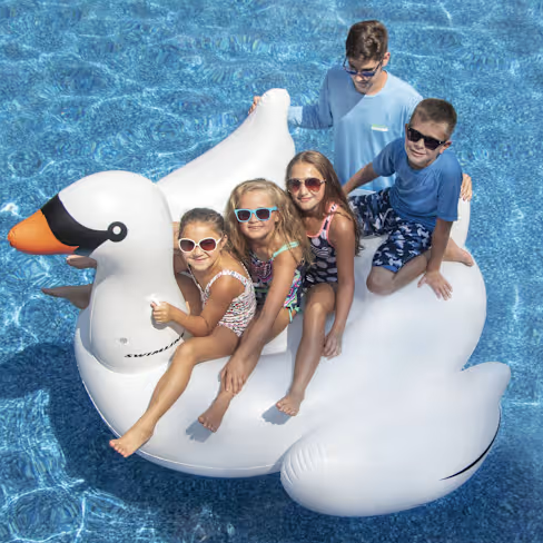 Swimline Original Giant Swan Ride-On Pool Float | 90621