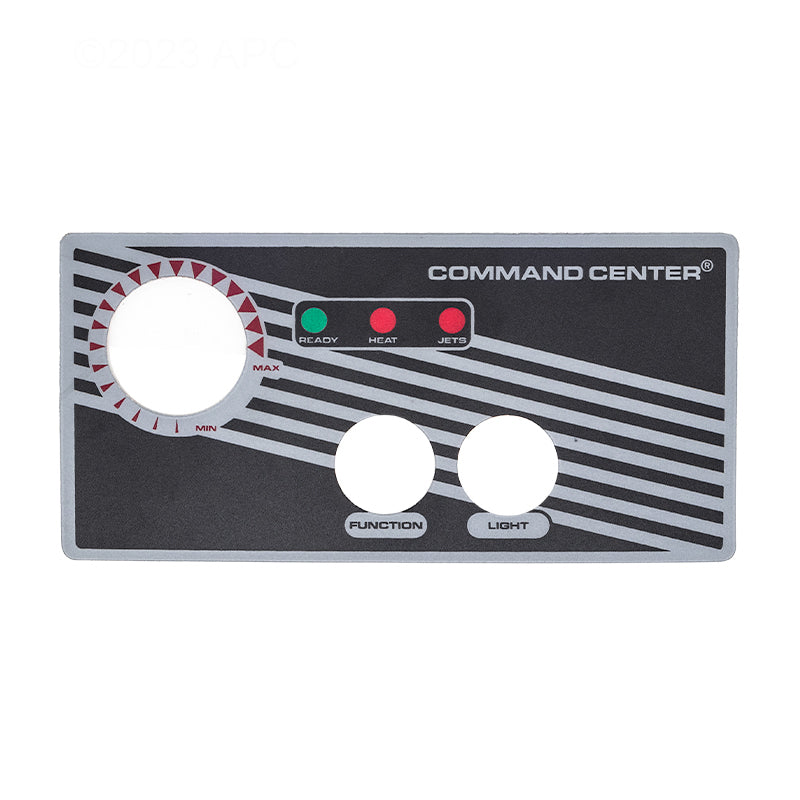 LABEL FOR 2 BUTTON TOPSIDE CONTROL WITHOUT DISPLAY TECMARK