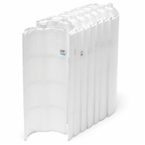 The Unicel 24" DE Filter Grid Set, designed for Pac Fab/American/Hayward, consists of nine durable white polypropylene grids in a curve, each with a capped top opening.