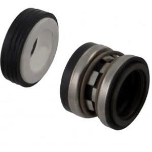 The U.S. Seal Salt/Ozone 5/8" Pool Pump Shaft Seal | PS-3867 by Pool Goods features black and metallic rings, showcased against a white backdrop.