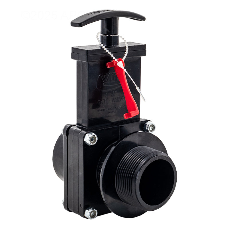 1.5" FPT X MPT ABS GATE VALVE