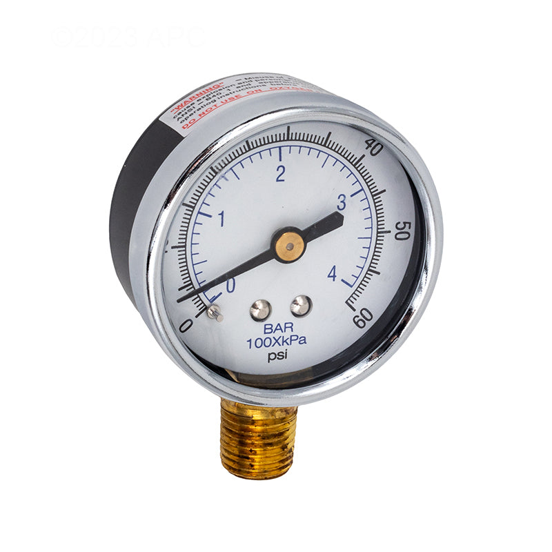 PRESSURE GAUGE, 0-60 PSI